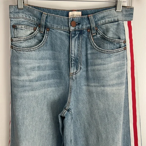 New Alice and Olivia Wallie Cuff jeans - Picture 7 of 16